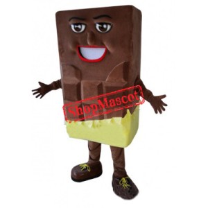 Chocolate Bar Mascot Costume Chocolate Bar Mascot Costume