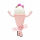Pink & White Ice Cream Mascot Costume Pink & White Ice Cream Mascot Costume