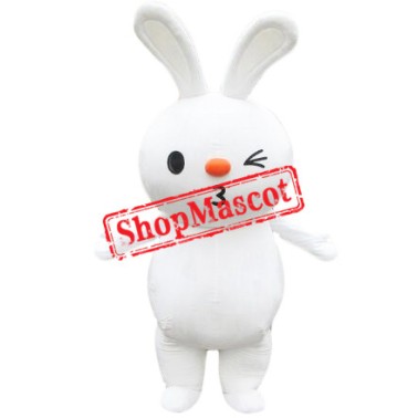 Cartoon White Rabbit Mascot Costume