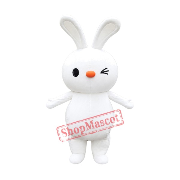 Cartoon White Rabbit Mascot Costume