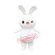 Cartoon White Rabbit Mascot Costume Cartoon White Rabbit Mascot Costume