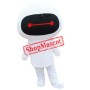 Cheap White Robot Mascot Costume