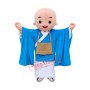 Blue Monk Mascot Costume