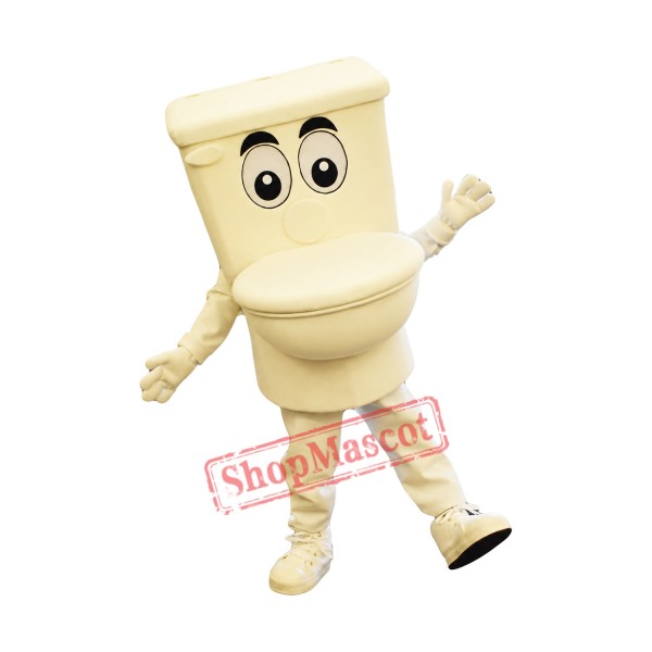 White Toilet Mascot Costume