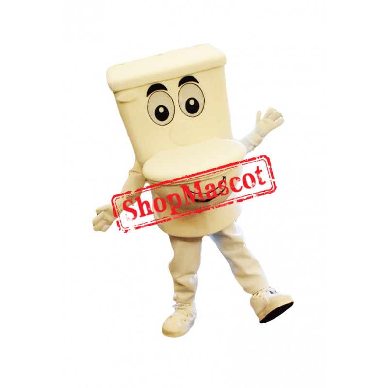 White Toilet Mascot Costume