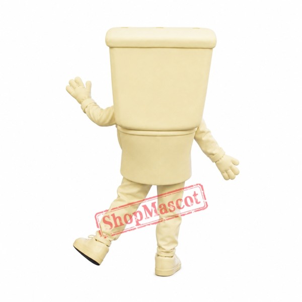 White Toilet Mascot Costume White Toilet Mascot Costume