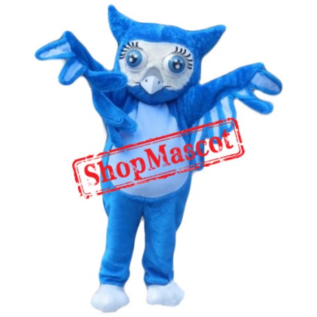 Top Quality Blue Owl Mascot Costume