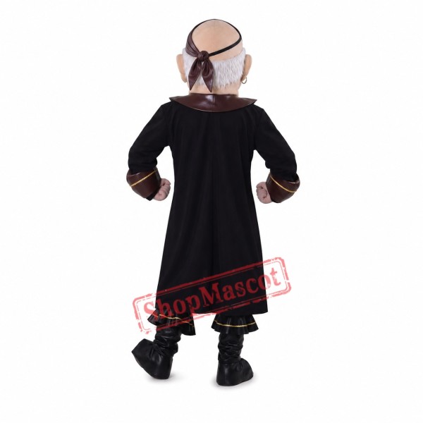 Power Old Pirate Mascot Costume Power Old Pirate Mascot Costume