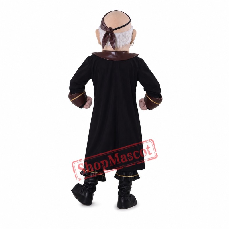 Power Old Pirate Mascot Costume Power Old Pirate Mascot Costume