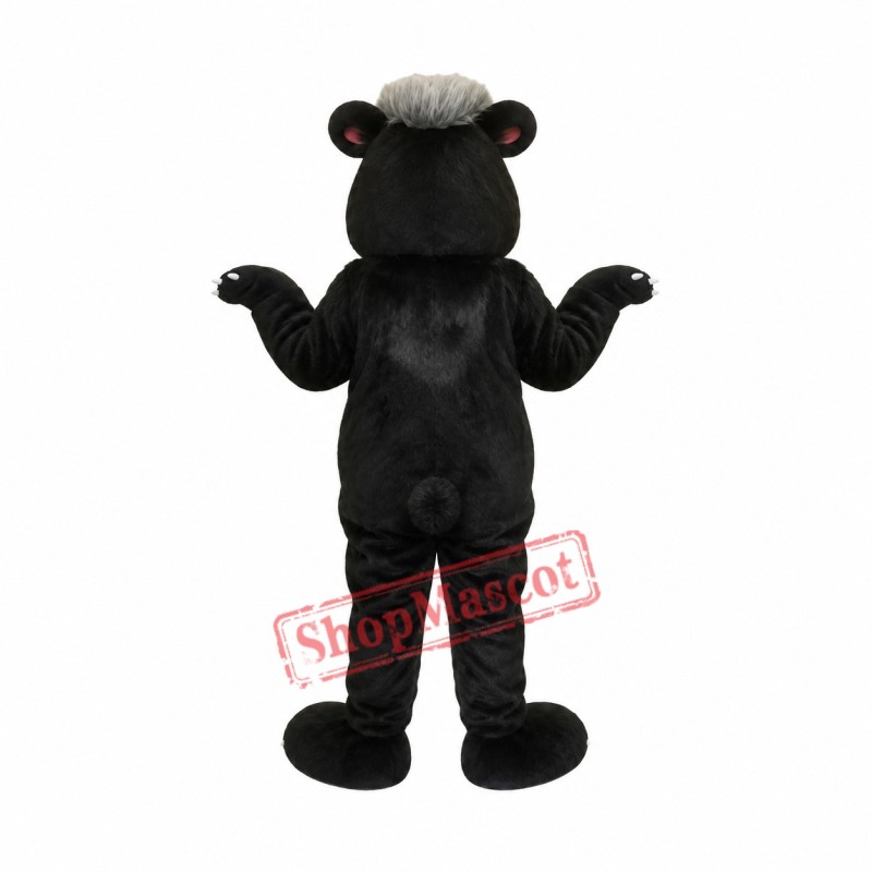 Black Badger Mascot Costume Black Badger Mascot Costume