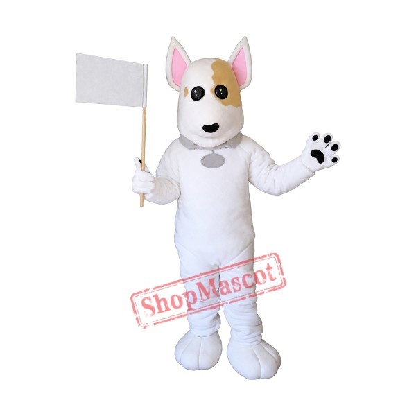 Cute Lightweight White Dog Mascot Costume