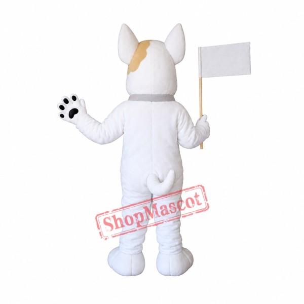 Cute Lightweight White Dog Mascot Costume