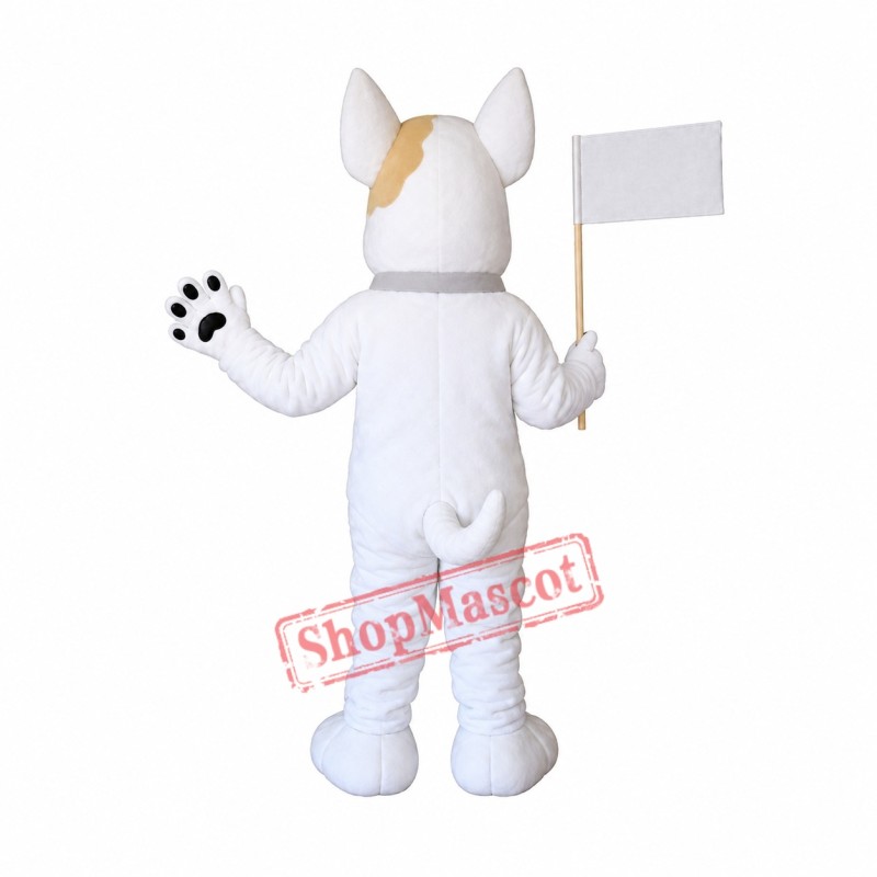 Cute Lightweight White Dog Mascot Costume