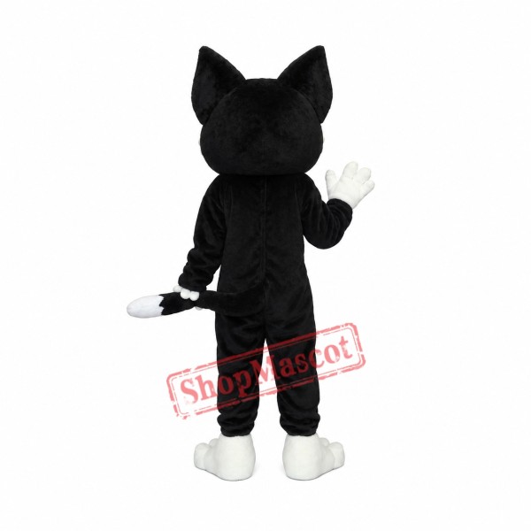 Super Cute Black & White Cat Mascot Costume Super Cute Black & White Cat Mascot Costume