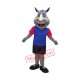Smiling Rhino Mascot Costume