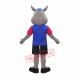 Smiling Rhino Mascot Costume