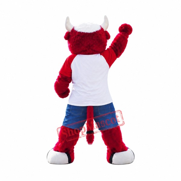 Sport Red Bull Mascot Costume Sport Red Bull Mascot Costume
