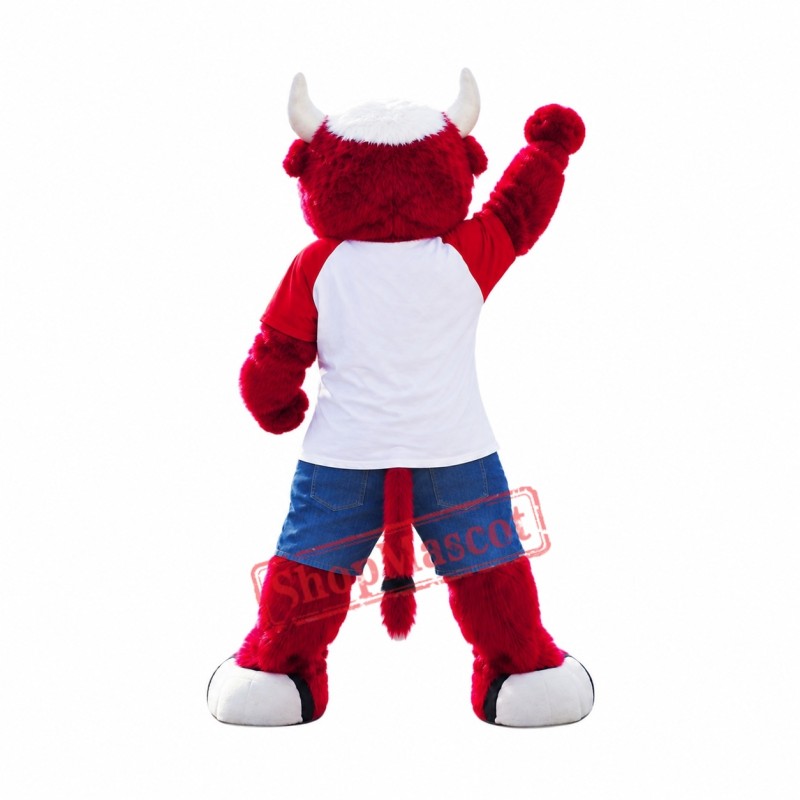 Sport Red Bull Mascot Costume Sport Red Bull Mascot Costume