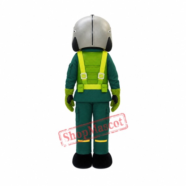 Pilot Man Mascot Costume Pilot Man Mascot Costume
