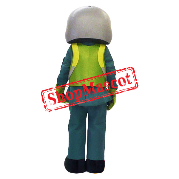 Pilot Man Mascot Costume
