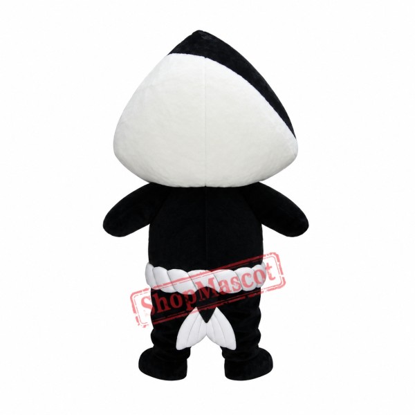 Black & White Fish Mascot Costume