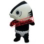Black & White Fish Mascot Costume
