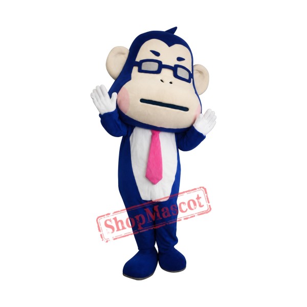 Happy Lightweight Blue Monkey Mascot Costume Happy Lightweight Blue Monkey Mascot Costume