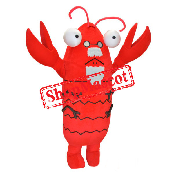 Old Lobster Mascot Costume