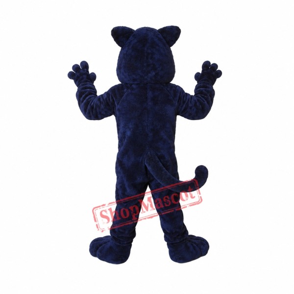 Fierce Blue Panther Mascot Costume Fierce Blue Panther Mascot Costume