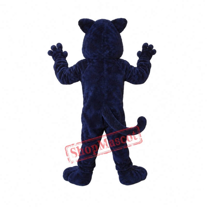 Fierce Blue Panther Mascot Costume Fierce Blue Panther Mascot Costume