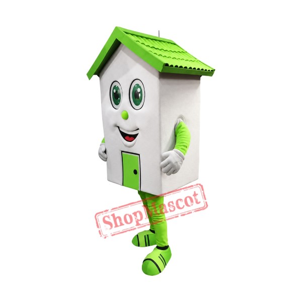 Green Lightweight House Mascot Costume