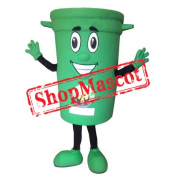 Green Bin Mascot Costume