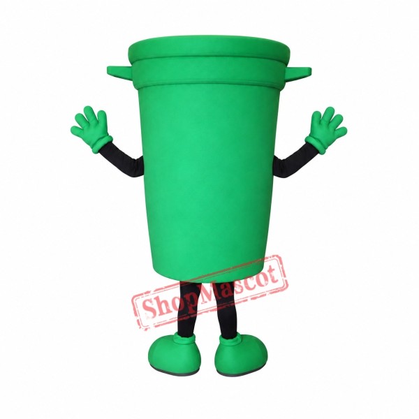 Green Bin Mascot Costume