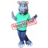 Shy Hippo Mascot Costume