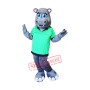 Shy Hippo Mascot Costume