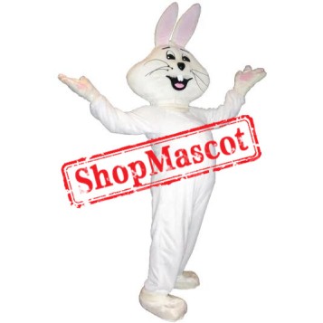 Cute Pink & White Rabbit Mascot Costume