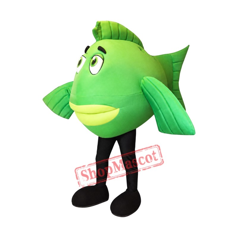 Green Lightweight Fish Mascot Costume Green Lightweight Fish Mascot Costume