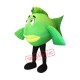 Green Lightweight Fish Mascot Costume Green Lightweight Fish Mascot Costume