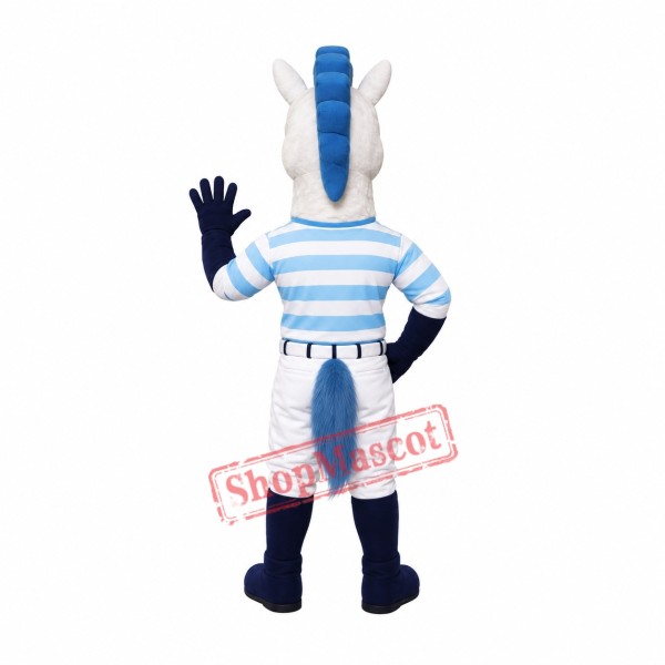 White Sport Hose Mascot Costume White Sport Hose Mascot Costume