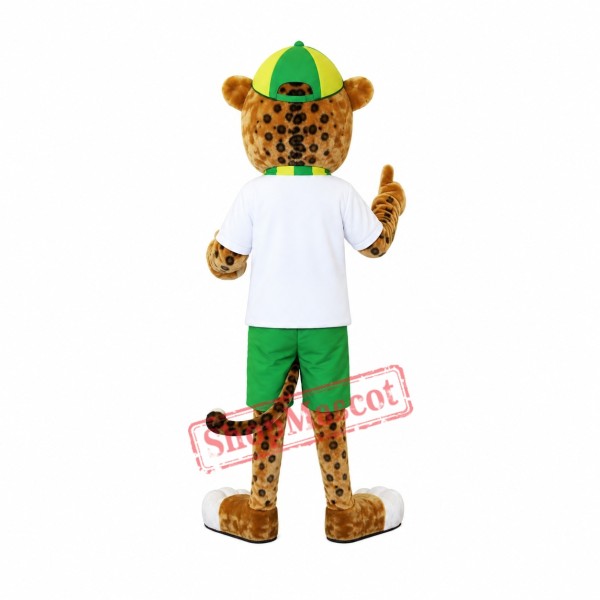 Sport Cheetah Mascot Costume Sport Cheetah Mascot Costume