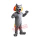 Fierce Grey Wolf Mascot Costume