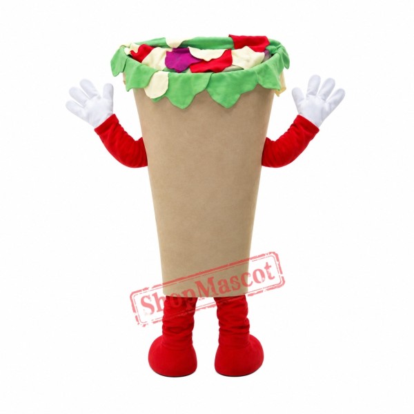 Pita Wrap Mascot Costume Pita Wrap Mascot Costume