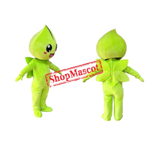 Green Water Drop Mascot Costume