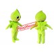 Green Water Drop Mascot Costume