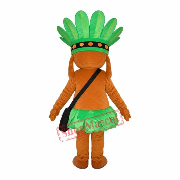 Primitive Man Mascot Costume Primitive Man Mascot Costume