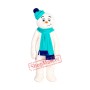 Smiling Snowman Mascot Costume