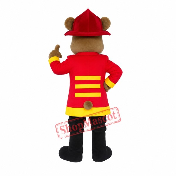 Fireman Bear Mascot Costume Fireman Bear Mascot Costume