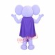 Purple Elephant Mascot Costume