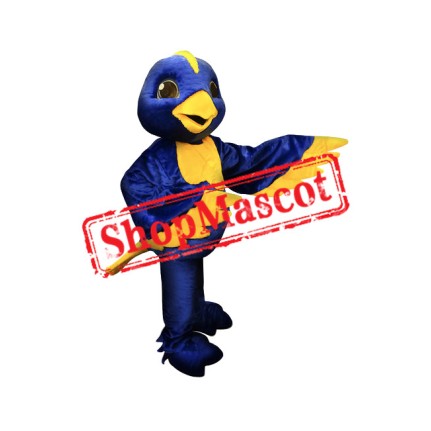 Blue & Yellow Bird Mascot Costume
