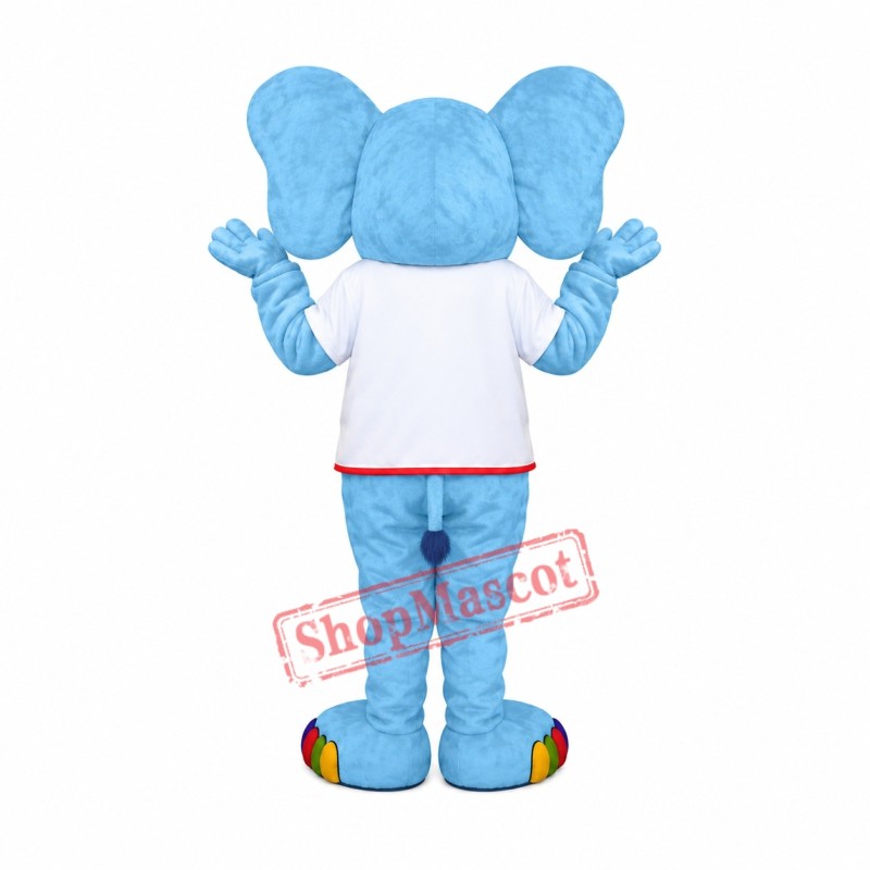 Sport Blue Elephant Mascot Costume Sport Blue Elephant Mascot Costume